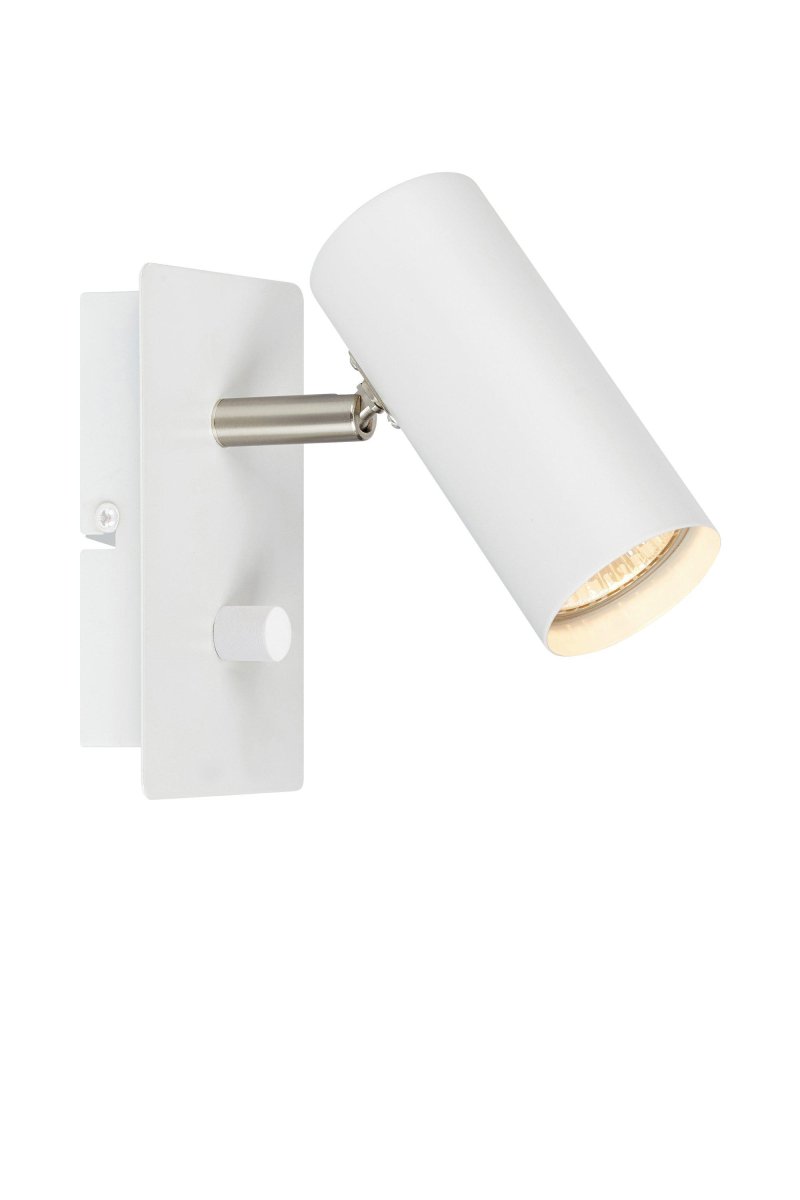 Barcelona Blanc lampe de lecture De Markslöjd - La lampe est disponible en acier, noir et blanc.