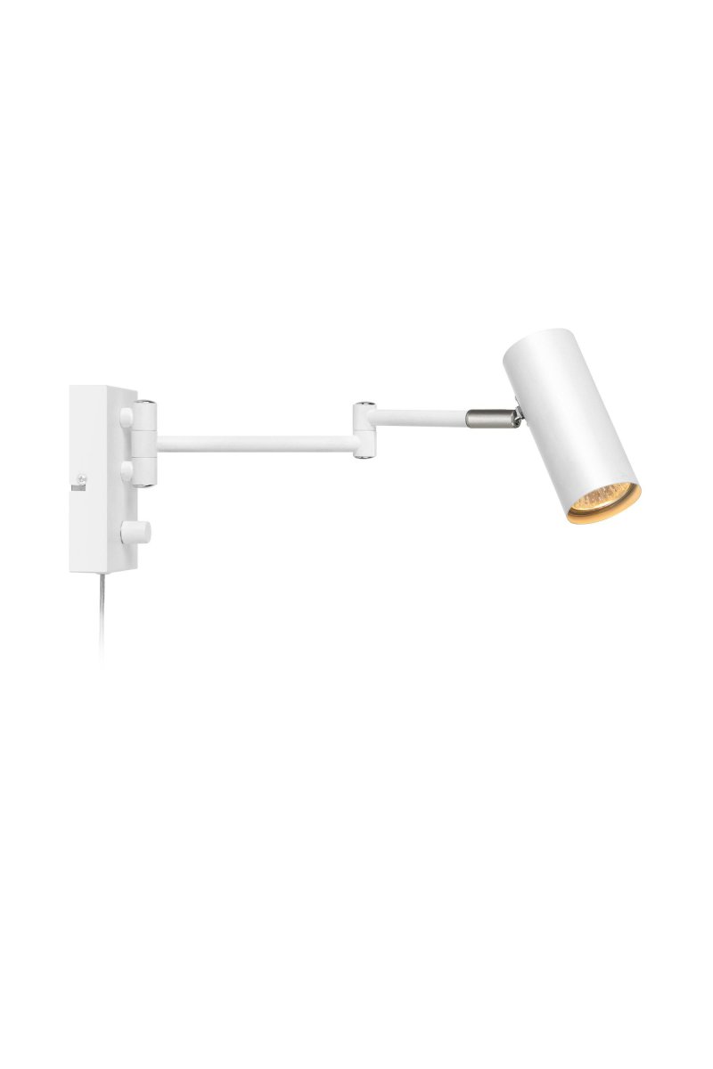 Torino Blanc lampe de lecture De Markslöjd - L'applique murale Torino allie un design élégant à une grande flexibilité.