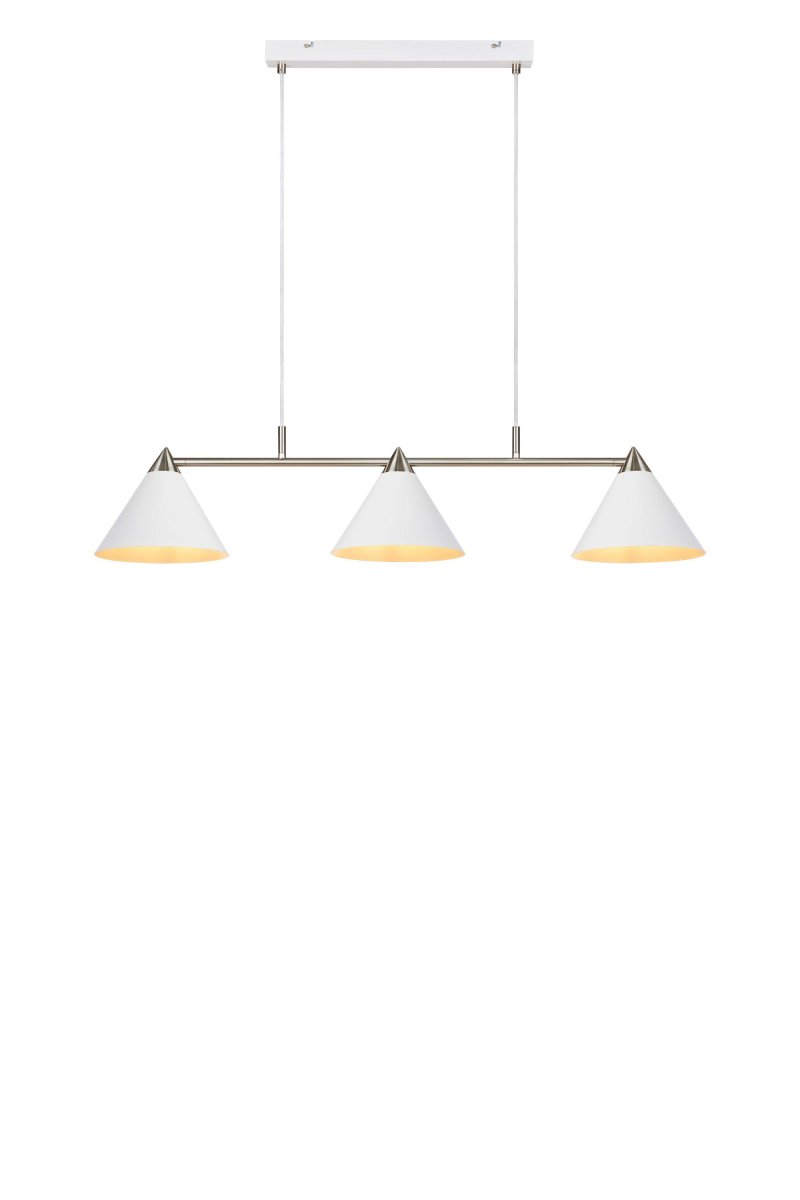 Klint 98cm Blanc suspension De Markslöjd - Le design élégant de Monika Mulder fait de la lampe un bel accroche-regard au-dessus de la table à manger ou dans la cuisine.