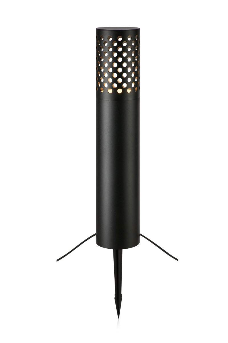 Borne Lumineuse 6W 96cm Noir Garden 24 De Markslöjd - Cette borne mesure 96 cm de haut et est fabriqu&eacute;e en m&eacute;tal peint en noir.