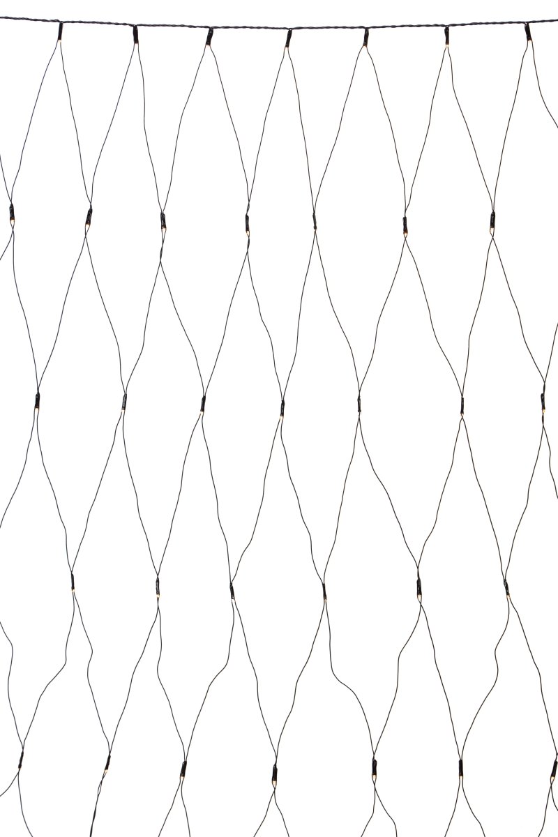 Filet Lumineux 2x2m Noir Garden 24 De Markslöjd - La veilleuse mesure 2x2 m&egrave;tres et dispose d'un total de 160 lumi&egrave;res LED blanc chaud qui cr&eacute;ent une atmosph&egrave;re chaleureuse et accueillante.