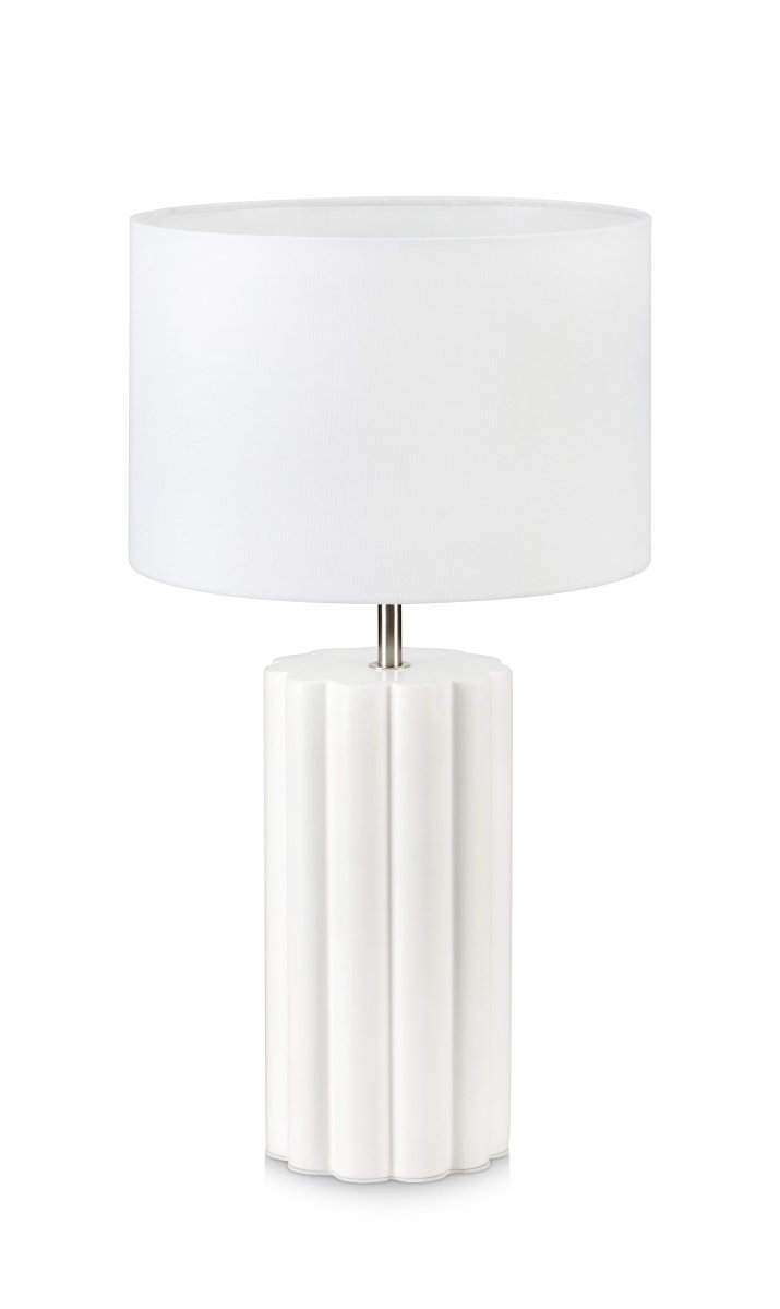 Column 44cm Blanc lampe de table De Markslöjd - Créez une atmosphère harmonieuse et ajoutez une touche d'éclairage sophistiquée à votre intérieur avec cette magnifique lampe de table !
