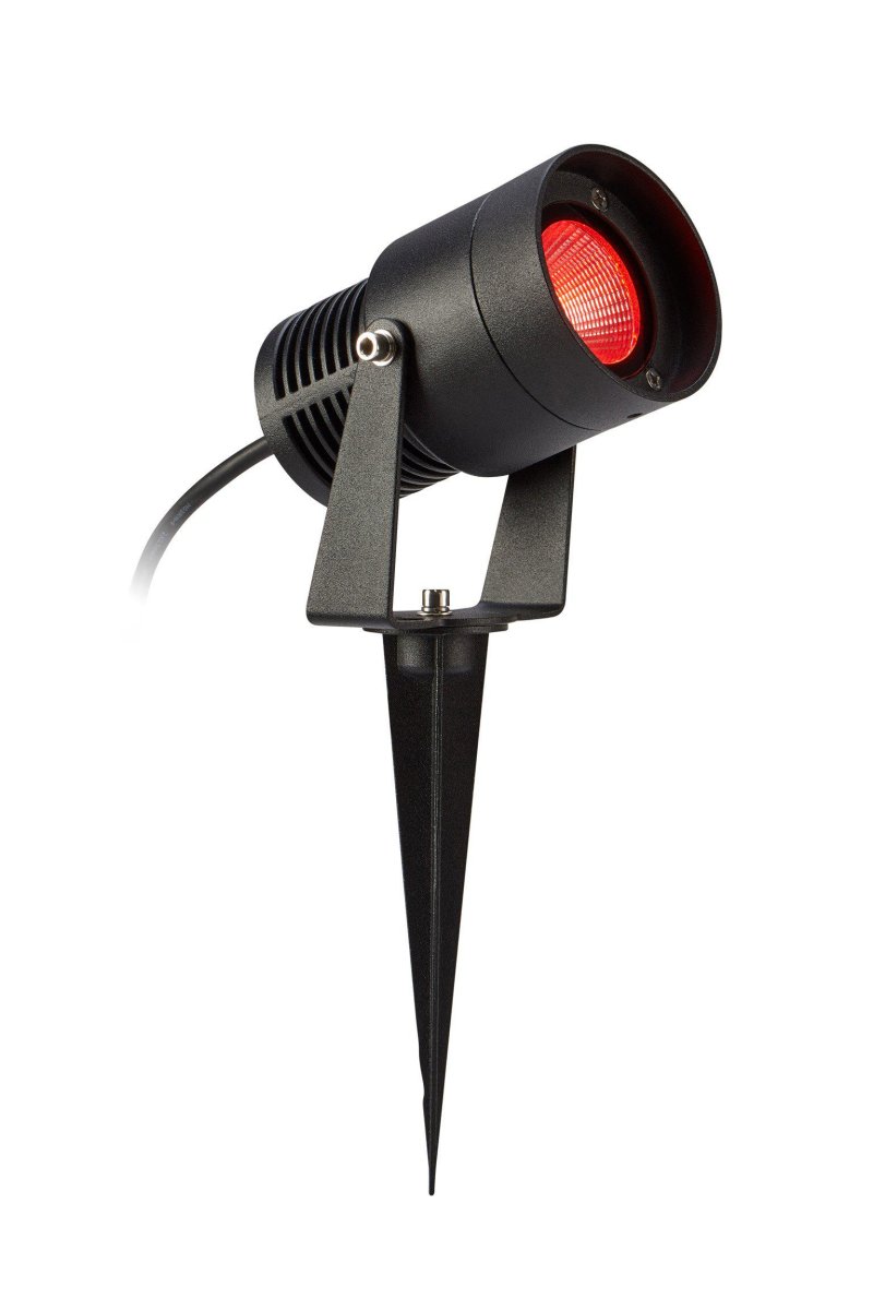 Spotlight RGB 6W Noir Garden 24 De Markslöjd - Paramétrage de 24 projecteurs RVB de jardin ; 6W est un spot multicolore parfait pour éclairer le jardin.