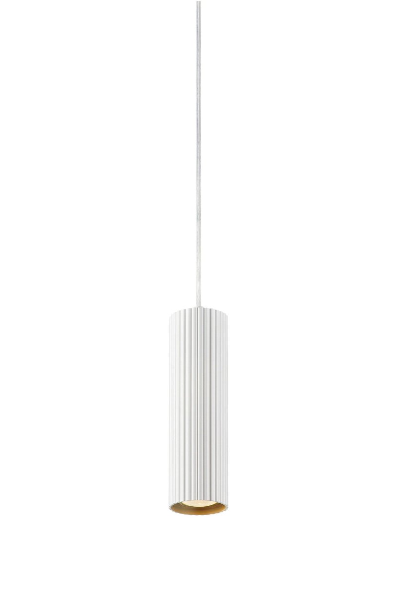 Costilla Ø7 Blanc lampe de fenêtre De Markslöjd - Suspension de plafond en m&eacute;tal blanc avec un spot.