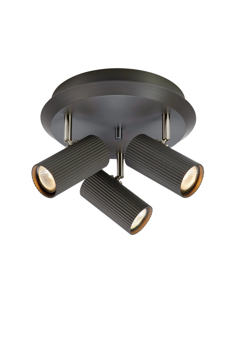 Costilla 3 Gris spot De Markslöjd - Avec son design minimaliste et sa fabrication de haute qualité, cette lampe allie esthétique et éclairage pratique et deviendra un détail sophistiqué dans votre maison.