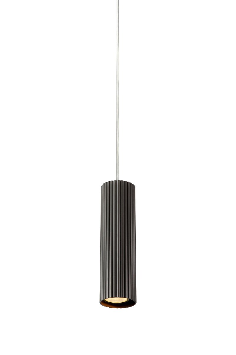 Costilla Ø7 Gris lampe de fenêtre De Markslöjd - Plafonnier suspendu en gris fonc&eacute;; M&eacute;tal avec un phare.
