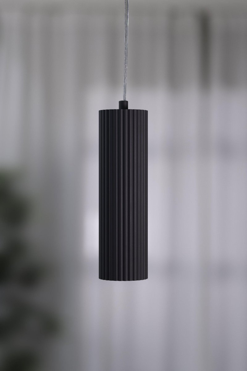 Costilla Ø7 Gris lampe de fenêtre De Markslöjd - Plafonnier suspendu en gris fonc&eacute;; M&eacute;tal avec un phare.