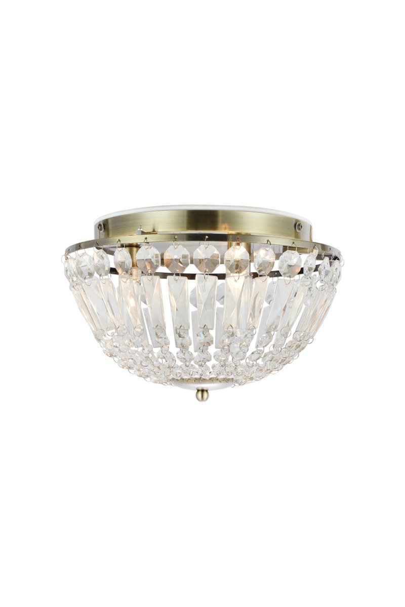 Estelle Ø30 Laiton antique lampe de salle de bain De Markslöjd - Son design intemporel apporte une touche raffin&eacute;e et cr&eacute;e une ambiance luxueuse, id&eacute;ale comme &eacute;clairage g&eacute;n&eacute;ral dans la salle de bain.