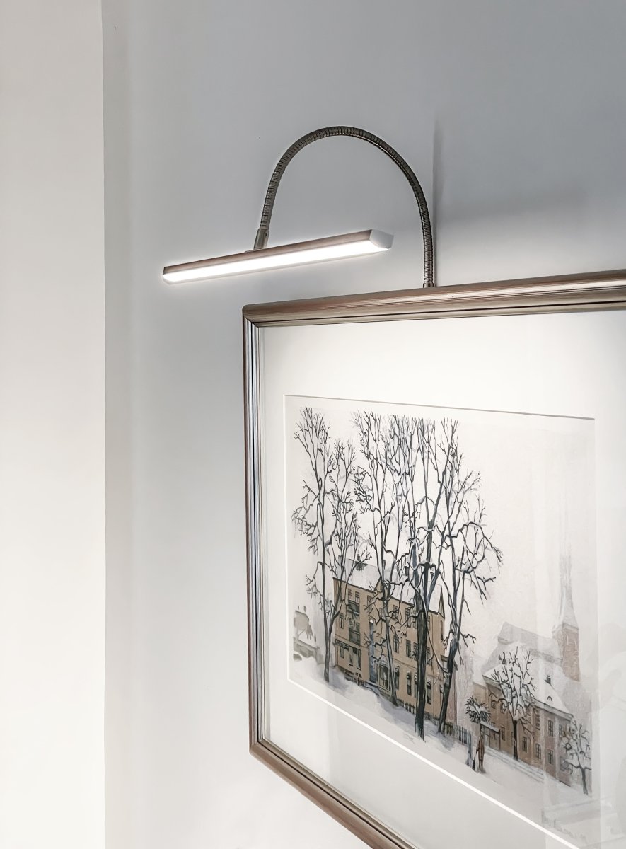 Miro 40cm Acier De Aneta Lighting - Le module LED a une durée de vie de ; 50 000 h et la longueur du câble est de 250 cm.