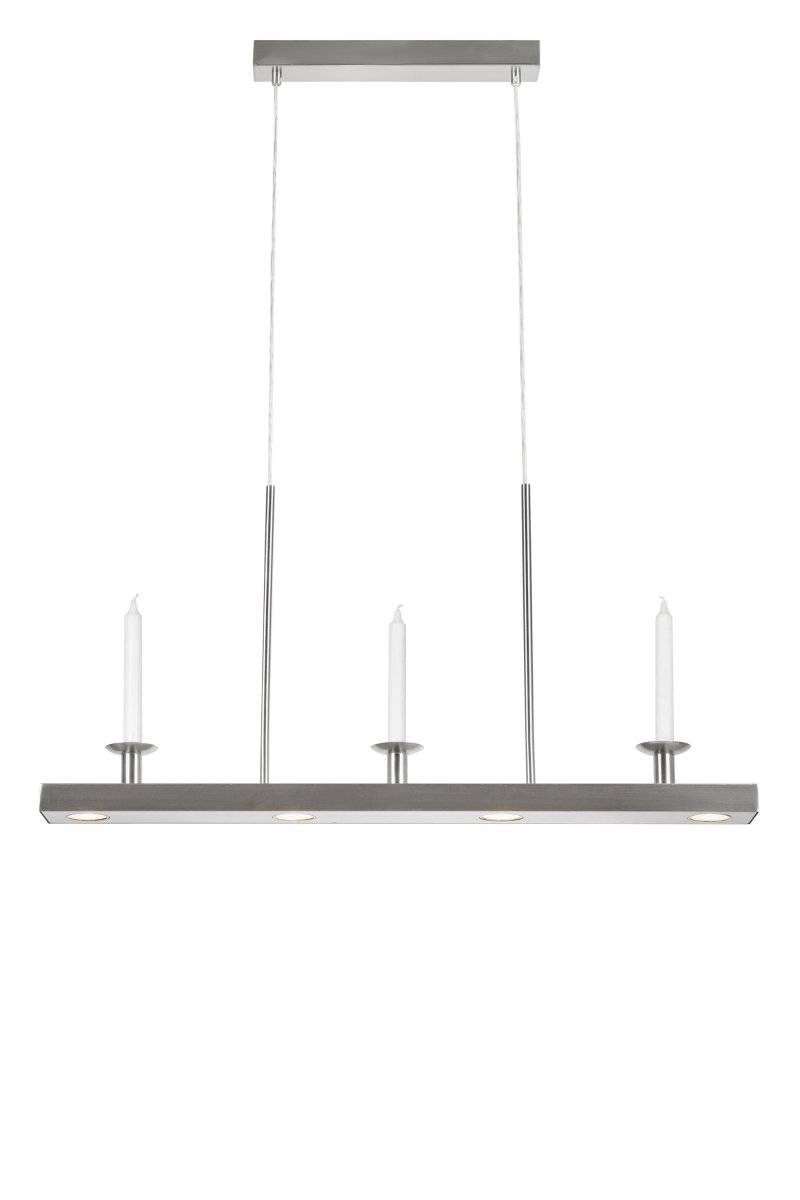 Dining 82cm Acier brossé suspension De Markslöjd - L'intensit&eacute; lumineuse est r&eacute;glable sur trois niveaux gr&acirc;ce &agrave; un interrupteur mural standard, vous permettant d'ajuster facilement la luminosit&eacute; selon vos besoins&nbsp;: d'un &eacute;clairage puissant &agrave; une lumi&egrave;re tamis&eacute;e pour des d&icirc;ners intimes.