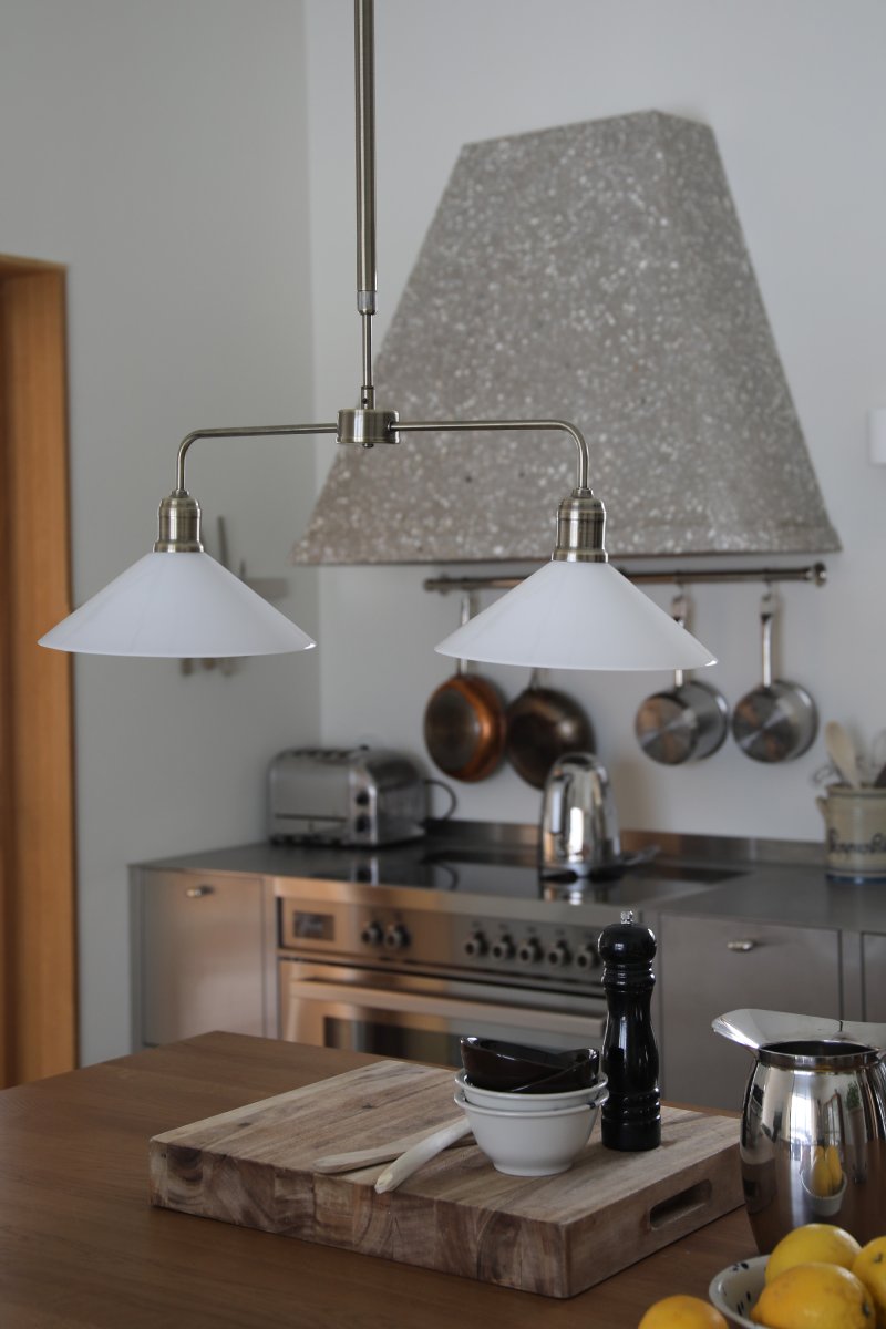 Vela 75cm Laiton/blanc suspension De Markslöjd - 