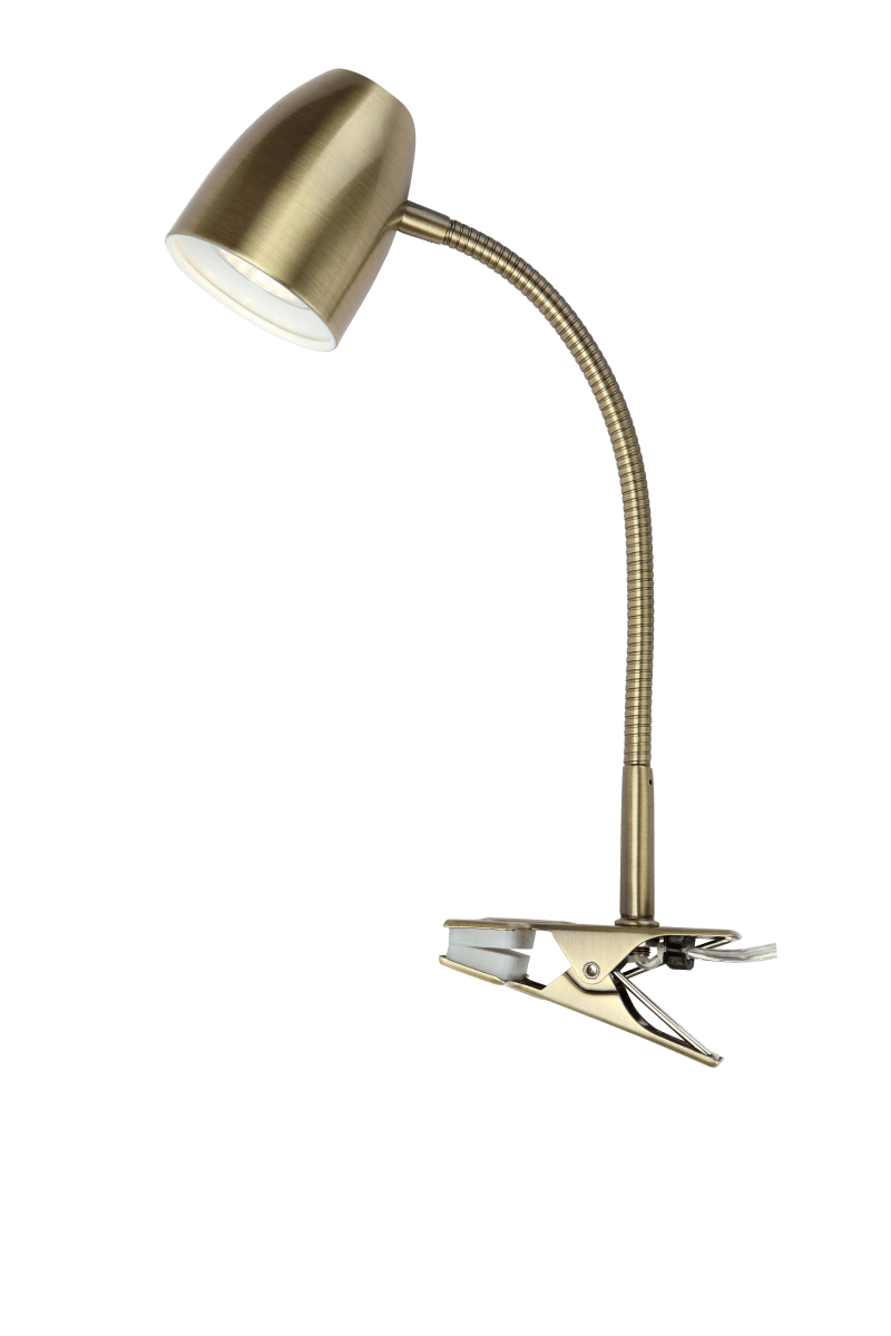 Sandnes Antique lampe à pince De Aneta Lighting - Lampe &agrave; pince Sandnes en m&eacute;tal de couleur antique.
