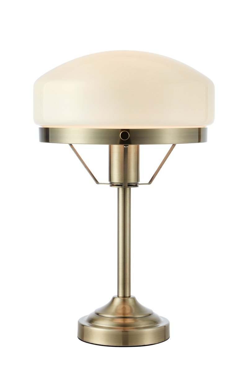  Aurelia 40cm Laiton antique lampe de table De Markslöjd - La lampe est fournie avec un c&acirc;ble transparent de 2 m, un interrupteur et une prise secteur.