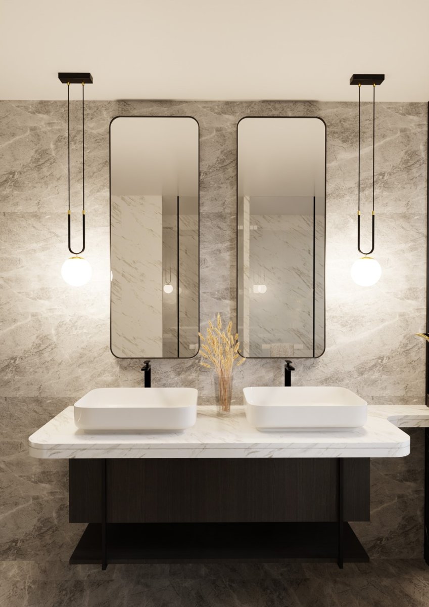 Glam Ø15 Noir suspension De Emibig Lighting - Ils sont tous les deux incroyablement chics et élégants.