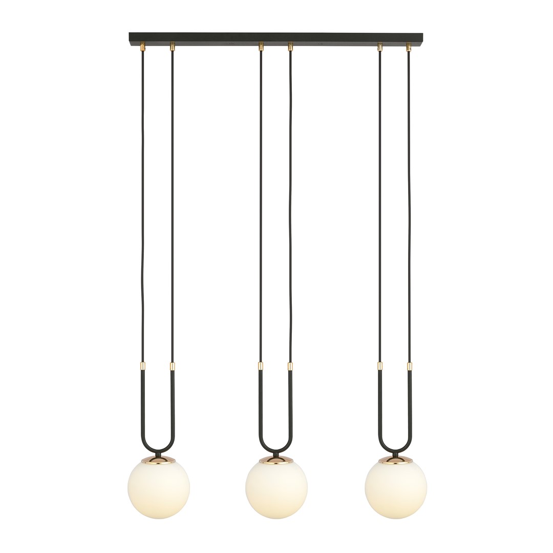 Glam 70cm Noir suspension De Emibig Lighting - Ils conf&egrave;rent &agrave; la pi&egrave;ce une atmosph&egrave;re exclusive et atmosph&eacute;rique et rayonnent &agrave; la fois d'&eacute;l&eacute;gance et de sophistication.