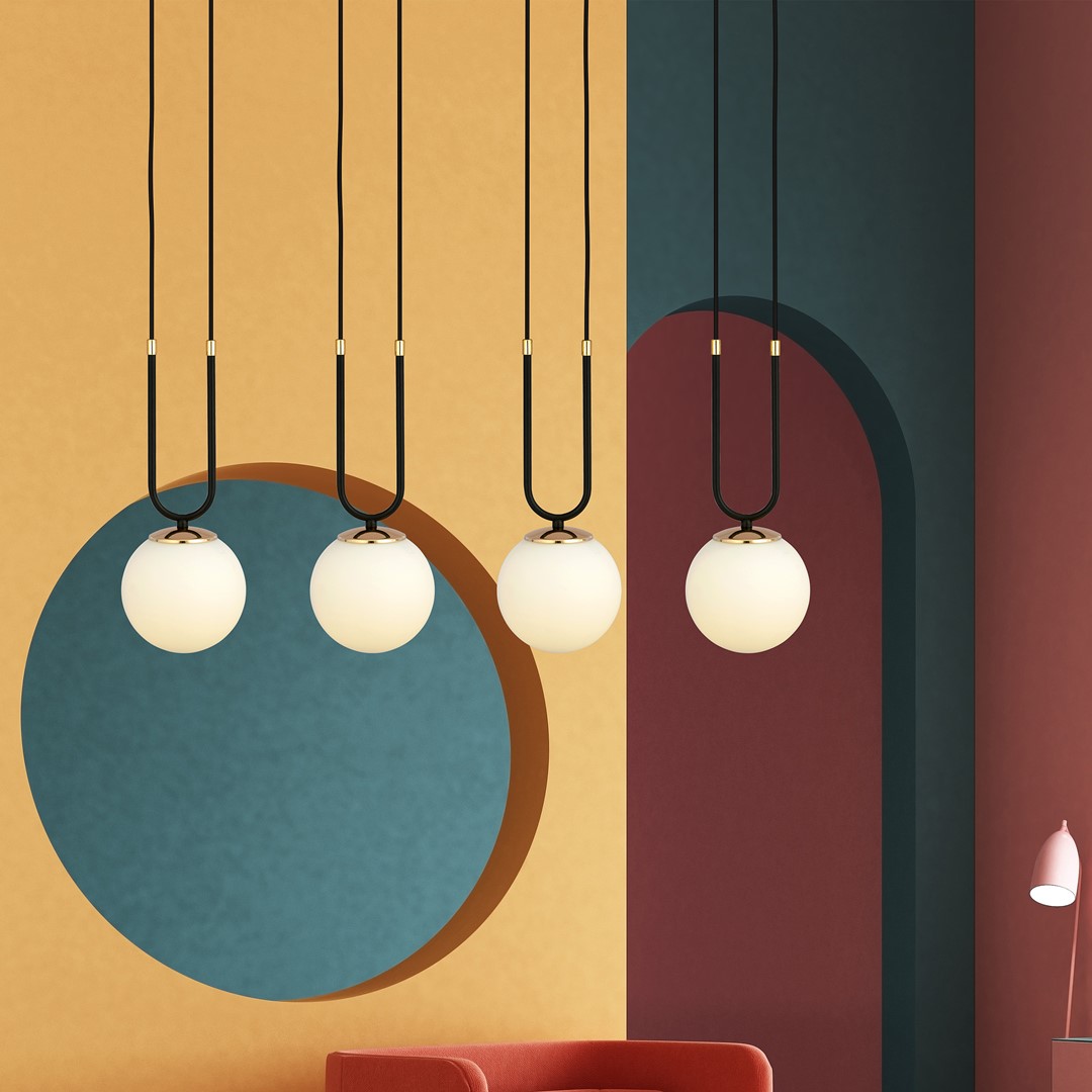 Glam 92cm Noir suspension De Emibig Lighting - Ils conf&egrave;rent &agrave; la pi&egrave;ce une atmosph&egrave;re exclusive et atmosph&eacute;rique et rayonnent &agrave; la fois d'&eacute;l&eacute;gance et de sophistication.