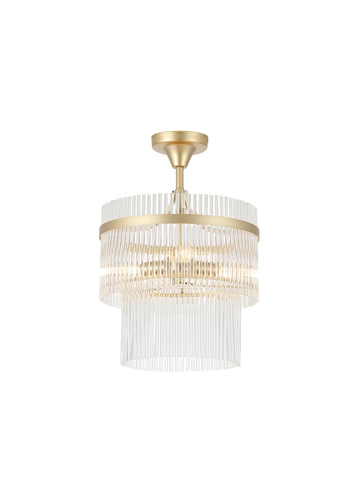 Lara Ø35 Or cristal De Searchlight - La partie inf&eacute;rieure cr&eacute;e une profondeur agr&eacute;able et conf&egrave;re au luminaire un aspect exclusif et sophistiqu&eacute;.