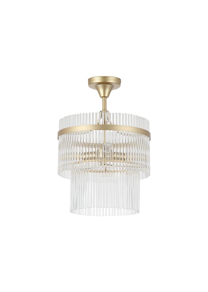 Lara Ø35 Or cristal De Searchlight - La partie inf&eacute;rieure cr&eacute;e une profondeur agr&eacute;able et conf&egrave;re au luminaire un aspect exclusif et sophistiqu&eacute;.