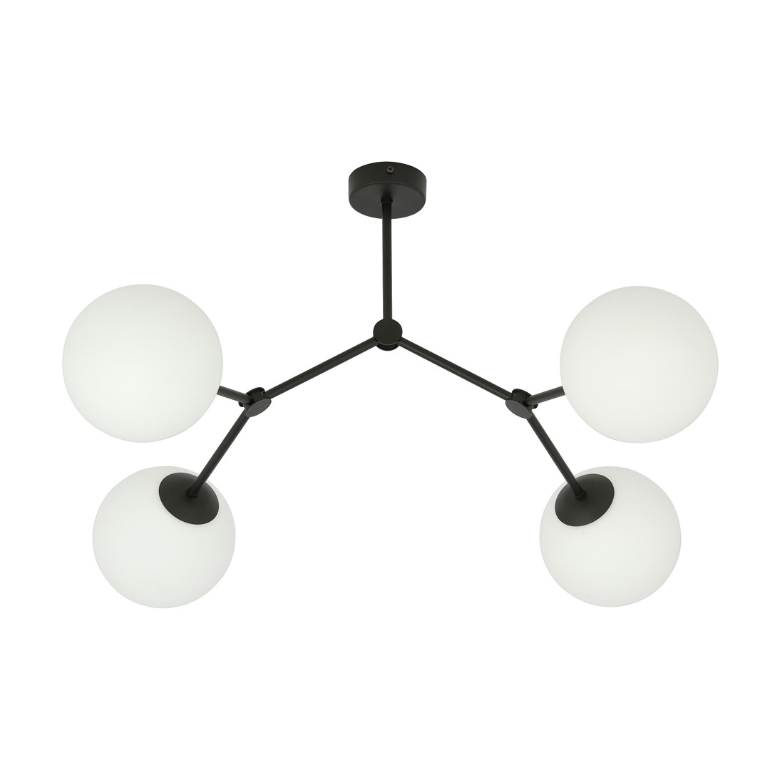 Space 80cm Blanc plafonnier De Emibig Lighting - Raum &ndash; Un plafonnier qui s'inscrit parfaitement dans la tendance &eacute;l&eacute;gante et impressionne par sa forme unique et son design caract&eacute;ristique.