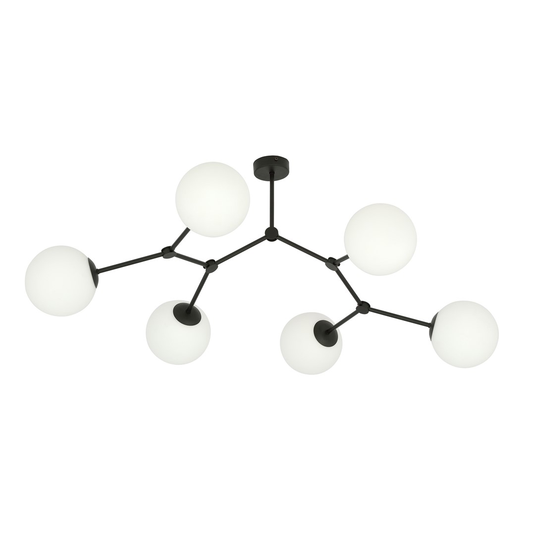 Space 108cm Blanc plafonnier De Emibig Lighting - Raum &ndash; Un plafonnier qui s'inscrit parfaitement dans la tendance &eacute;l&eacute;gante et impressionne par sa forme unique et son design caract&eacute;ristique.