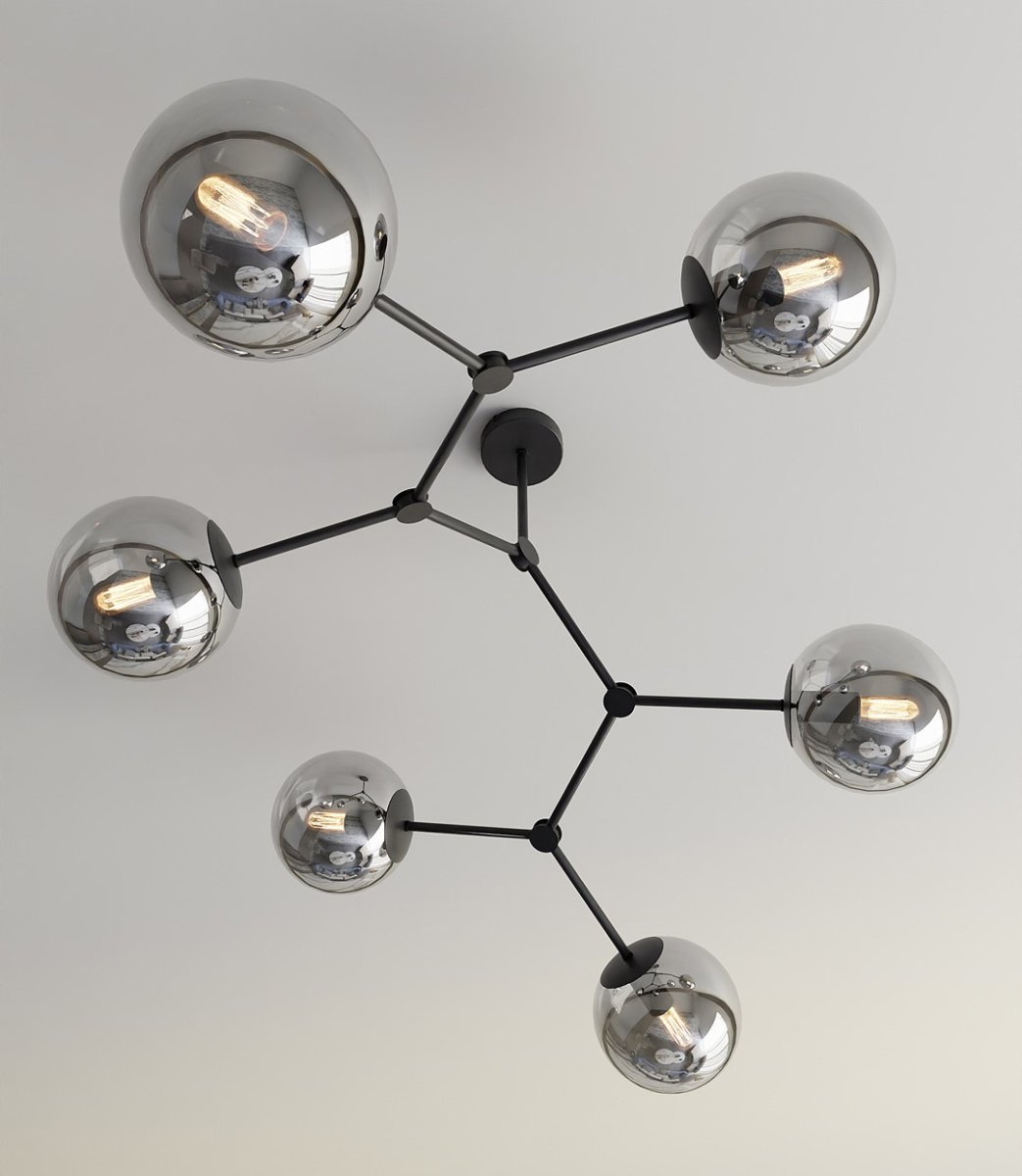 Space 108cm Couleur fumée plafonnier De Emibig Lighting - Raum &ndash; Un plafonnier qui s'inscrit parfaitement dans la tendance &eacute;l&eacute;gante et impressionne par sa forme unique et son design caract&eacute;ristique.