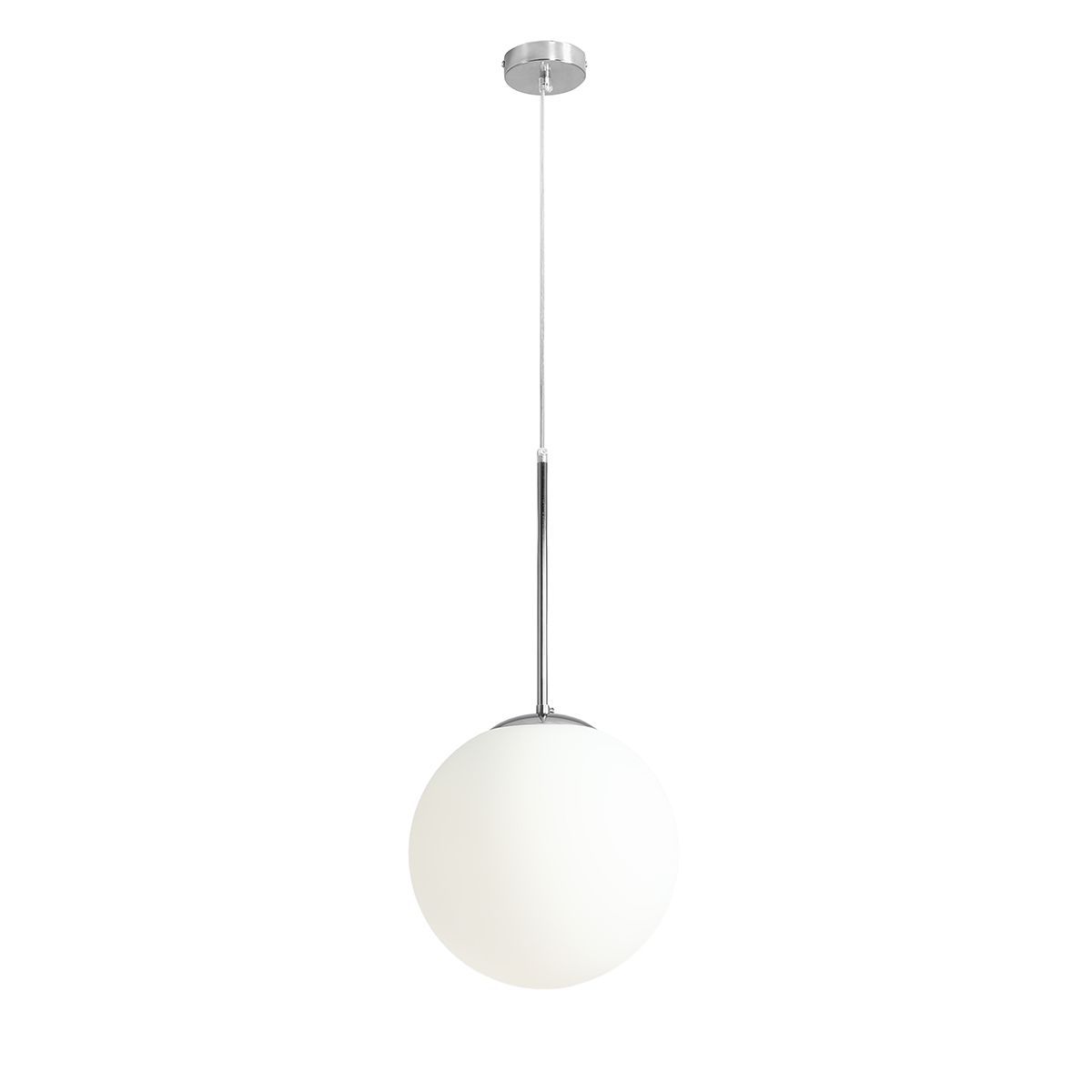 Bosso Ø30 Chrome suspension De Artera - La lampe émet une lumière douce et agréable et est donc idéale pour être placée au-dessus de la table à manger, dans le couloir ou le salon.
