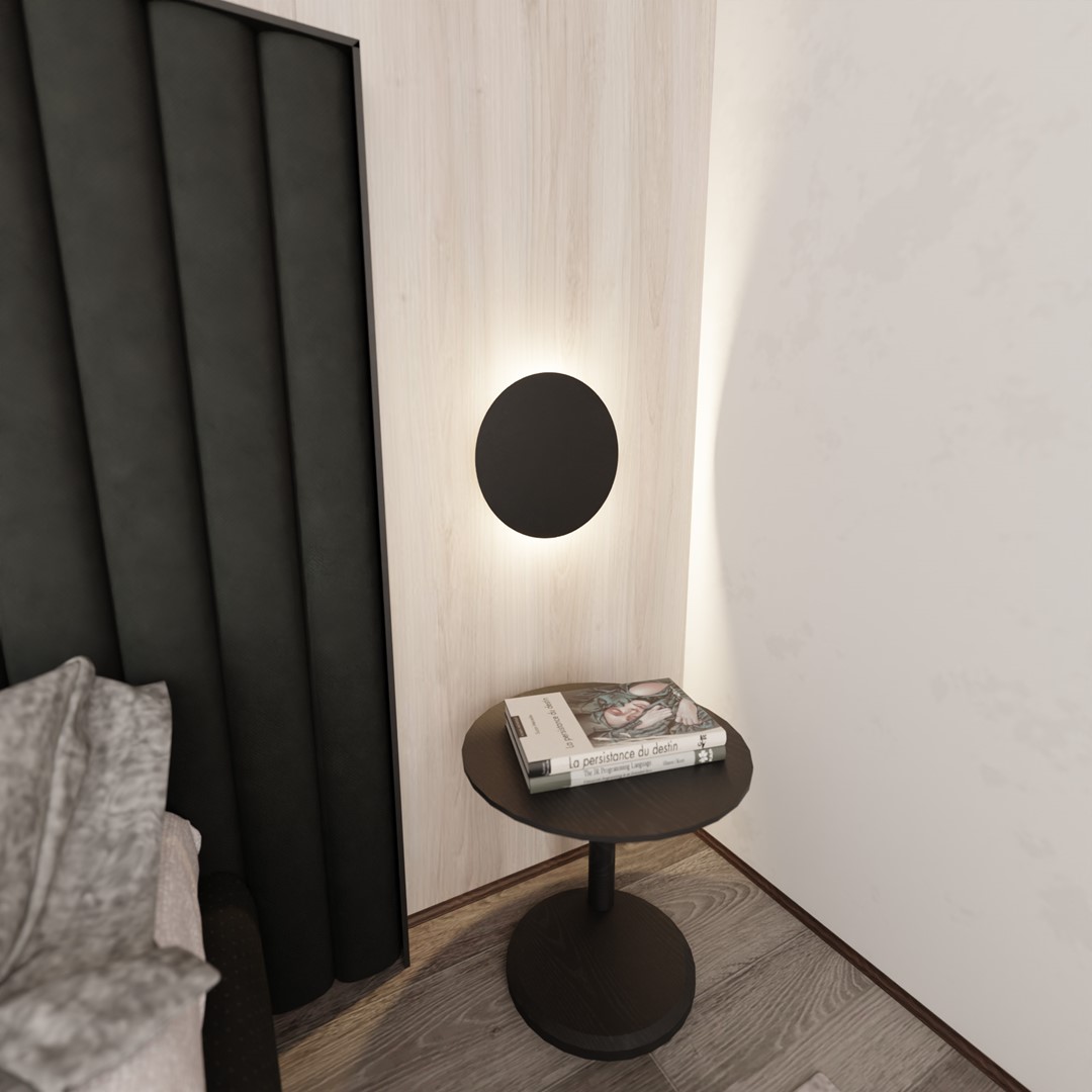 Form Ø30 Noir applique murale De Emibig Lighting - Form est une applique murale minimaliste qui se distingue par son design unique.