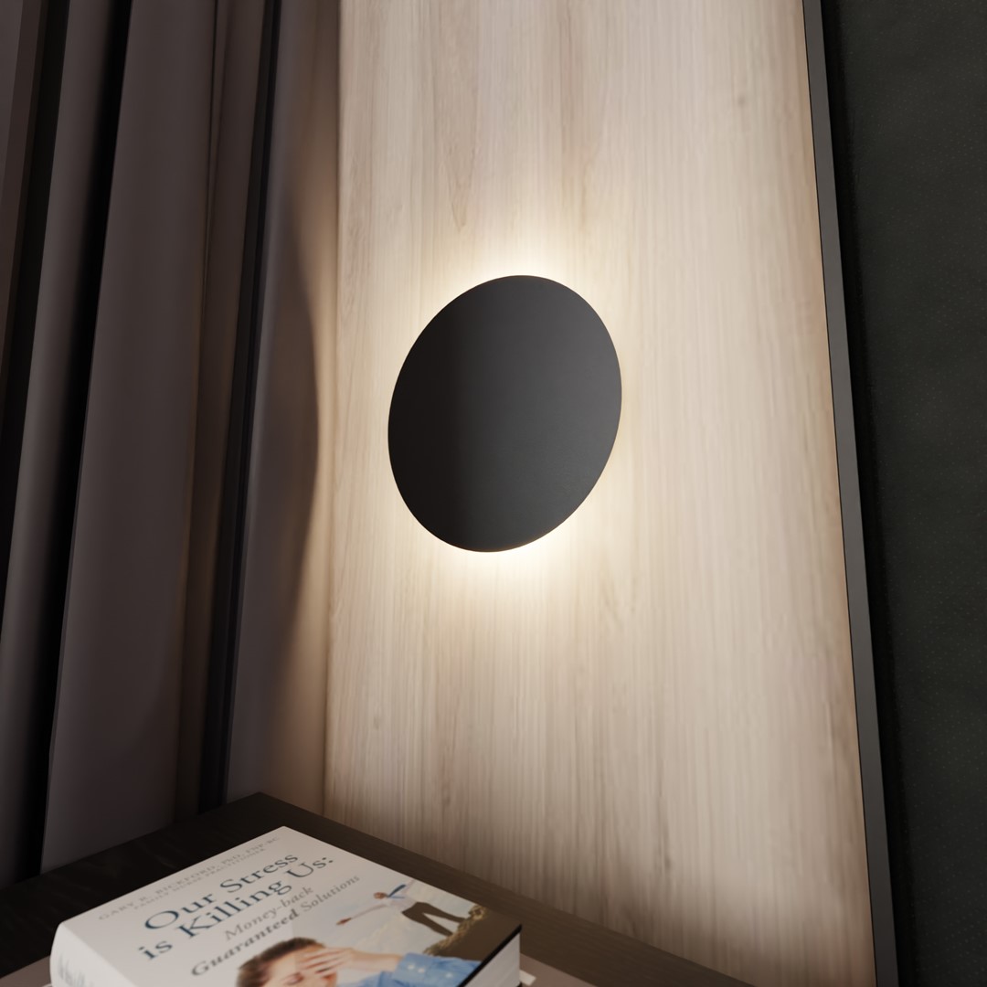 Form Ø30 Noir applique murale De Emibig Lighting - Form est une applique murale minimaliste qui se distingue par son design unique.