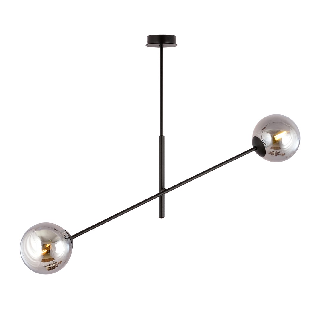 Linear 102cm Couleur fumée suspension De Emibig Lighting - Linear est une s&eacute;rie de plafonniers modernes &agrave; succ&egrave;s qui s'int&egrave;gre parfaitement dans les int&eacute;rieurs modernistes et plus traditionnels.