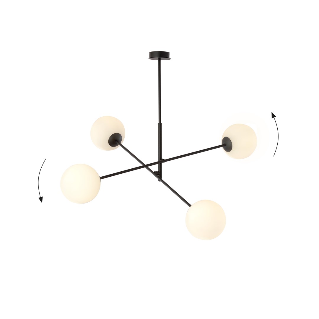 Linear 102cm Blanc suspension De Emibig Lighting - Linear est une s&eacute;rie de plafonniers modernes &agrave; succ&egrave;s qui s'int&egrave;gre parfaitement dans les int&eacute;rieurs modernistes et plus traditionnels.