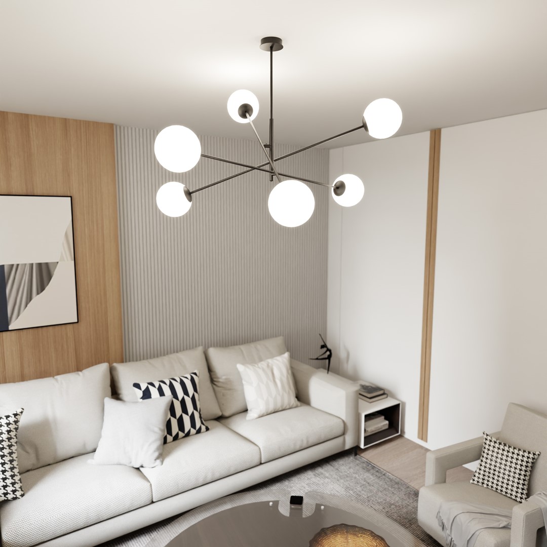 Linear Ø102 Blanc suspension De Emibig Lighting - Linear est une s&eacute;rie de plafonniers modernes &agrave; succ&egrave;s qui s'int&egrave;gre parfaitement dans les int&eacute;rieurs modernistes et plus traditionnels.