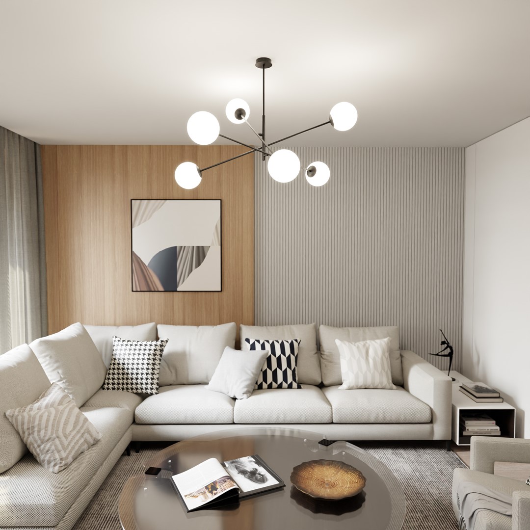 Linear Ø102 Blanc suspension De Emibig Lighting - Linear est une s&eacute;rie de plafonniers modernes &agrave; succ&egrave;s qui s'int&egrave;gre parfaitement dans les int&eacute;rieurs modernistes et plus traditionnels.