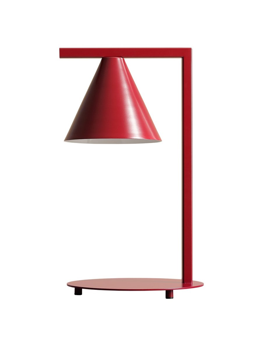 Form 40cm Bourgogne lampe de table De Artera - La lampe fournit une lumière focalisée et est donc idéale pour être placée sur une table à côté du canapé, du lit ou dans un coin où une lumière supplémentaire est nécessaire.