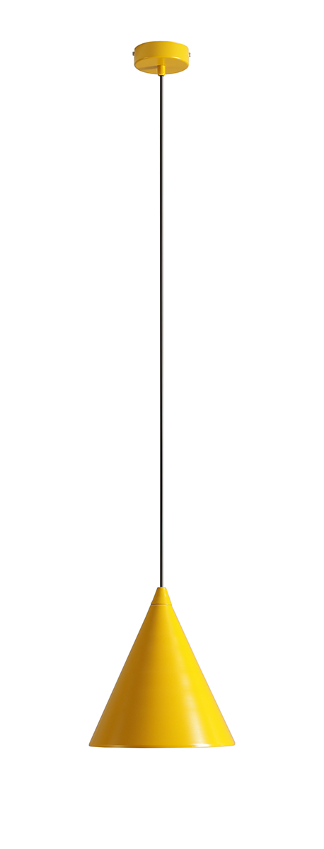 Form Ø24 Moutarde suspension De Artera - Grâce à son design intemporel et à sa couleur subtile, la lampe s'intègre parfaitement dans différents styles d'intérieur, tout en ajoutant une touche sophistiquée et moderne à la pièce.