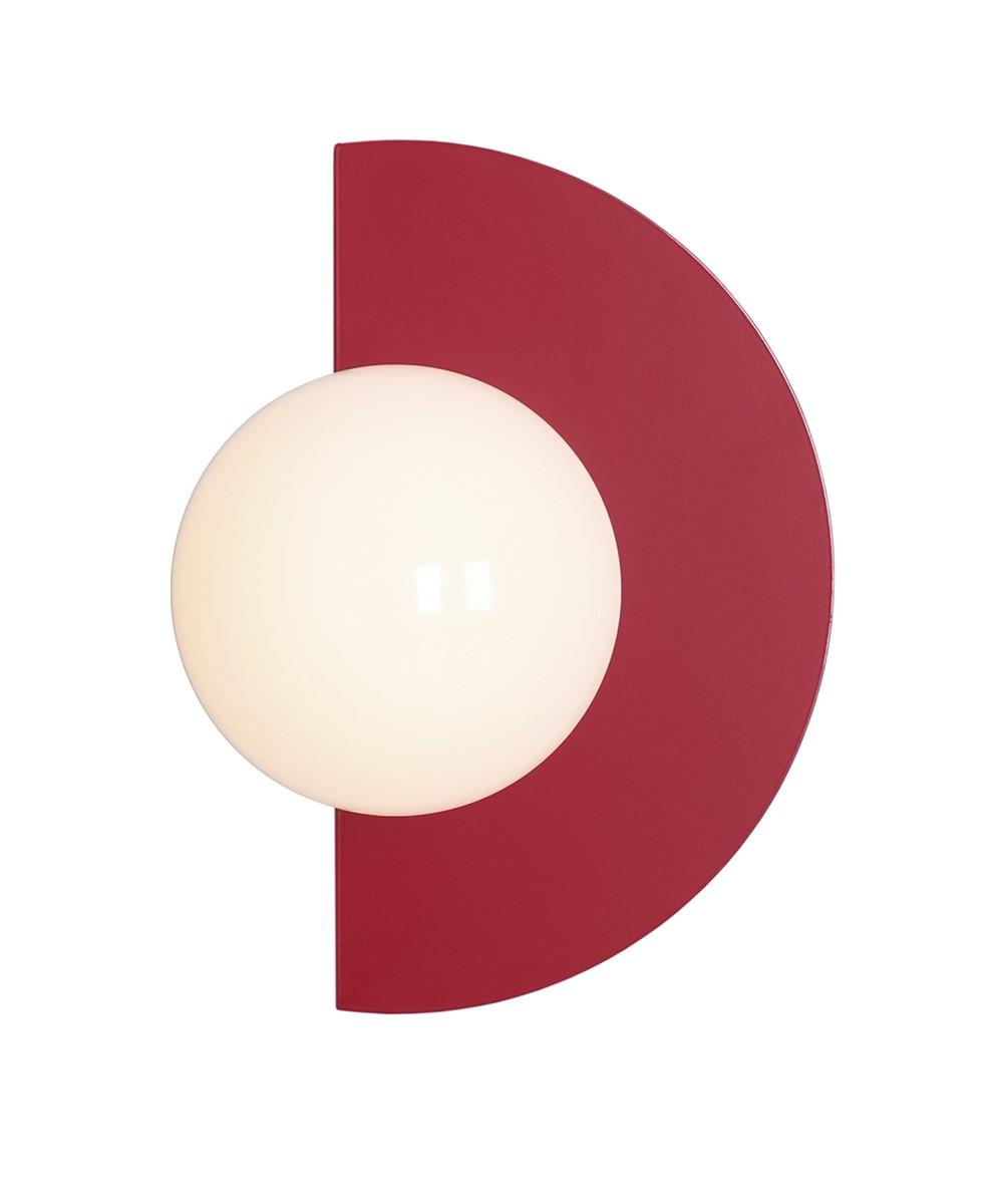 Loop 28cm Bourgogne applique murale De Artera - Sa forme minimaliste lui permet de s'intégrer harmonieusement à différents styles d'intérieur tout en apportant une touche artistique et sophistiquée à votre intérieur.