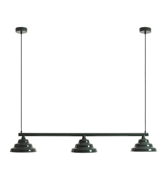 Wave 106cm Vert foncé suspension De Artera - Wave est une suspension moderne au design rétro, ce qui en fait une lumière polyvalente qui s'intègre dans n'importe quelle maison.