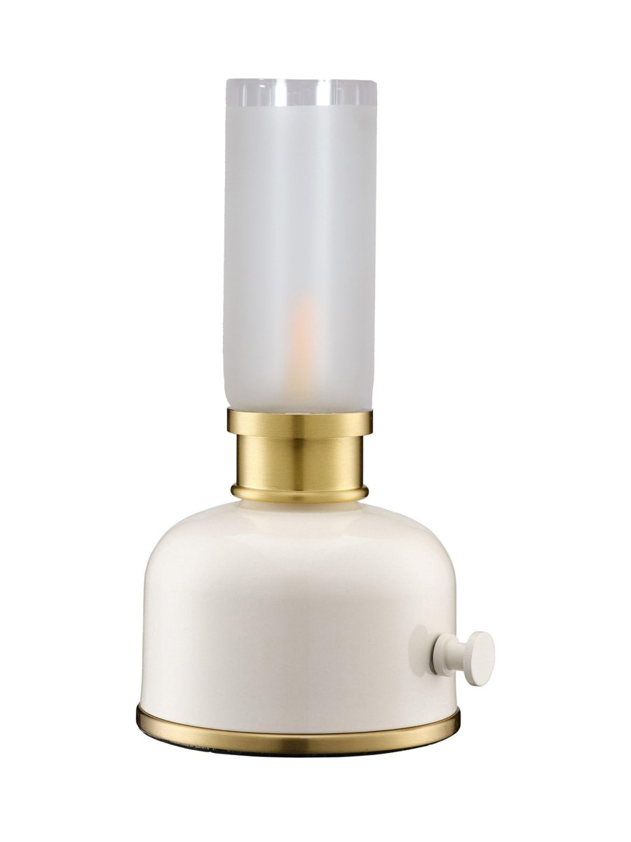 Frida 22cm Blanc portable De PR Home - Elle cr&eacute;e une ambiance chaleureuse et accueillante gr&acirc;ce &agrave; une temp&eacute;rature de couleur d'environ 2&nbsp;000&nbsp;Kelvins et un flux lumineux de 20 &agrave; 40&nbsp;lumens, selon l'intensit&eacute;.