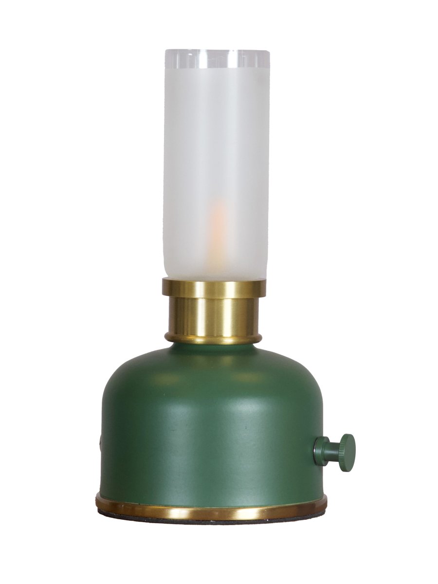 Frida 22cm vert foncé portable De PR Home - Elle cr&eacute;e une ambiance chaleureuse et accueillante gr&acirc;ce &agrave; une temp&eacute;rature de couleur d'environ 2&nbsp;000&nbsp;Kelvins et un flux lumineux de 20 &agrave; 40&nbsp;lumens, selon l'intensit&eacute;.