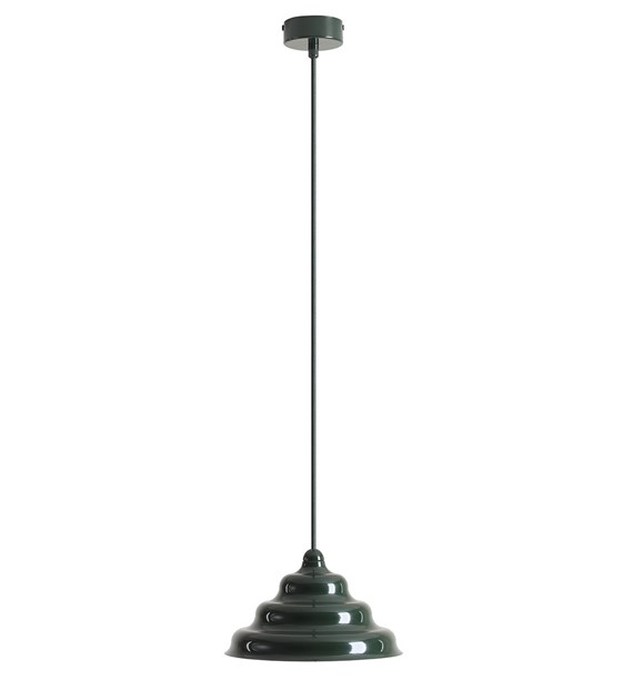Wave Ø23 Vert foncé suspension De Artera - Wave est une suspension moderne au design rétro, ce qui en fait une lumière polyvalente qui s'intègre dans n'importe quelle maison.