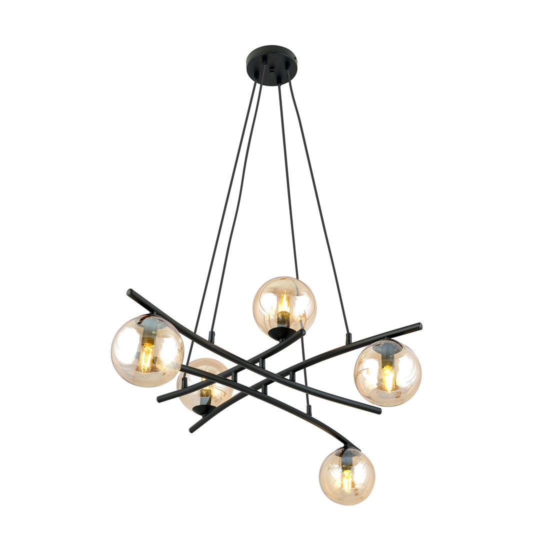 Essa Ø100 Ambre suspension De Emibig Lighting - De plus, la s&eacute;rie est tr&egrave;s fonctionnelle et illumine magnifiquement m&ecirc;me les grandes pi&egrave;ces.