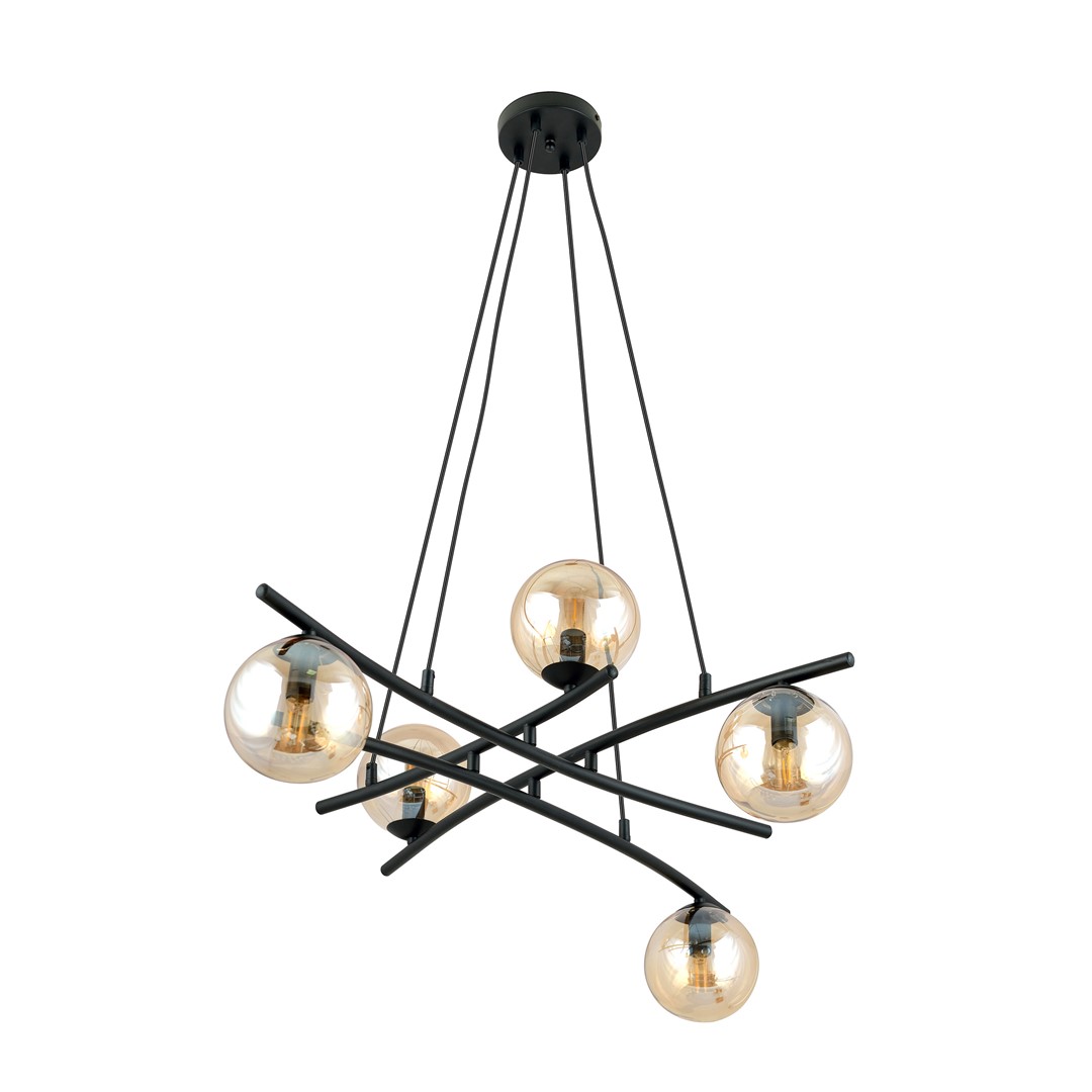 Essa Ø100 Ambre suspension De Emibig Lighting - De plus, la s&eacute;rie est tr&egrave;s fonctionnelle et illumine magnifiquement m&ecirc;me les grandes pi&egrave;ces.