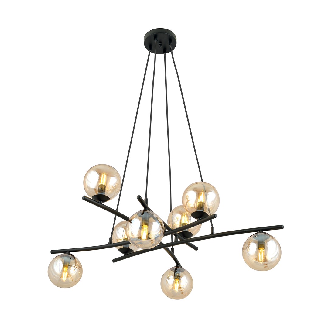 Essa Ø100 Ambre suspension De Emibig Lighting - De plus, la série est très fonctionnelle et illumine magnifiquement même les grandes pièces.