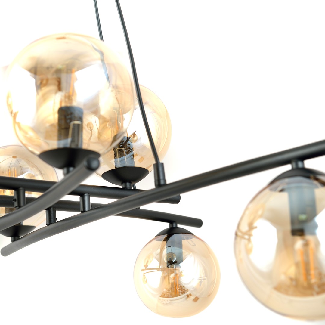 Essa Ø100 Ambre suspension De Emibig Lighting - De plus, la série est très fonctionnelle et illumine magnifiquement même les grandes pièces.