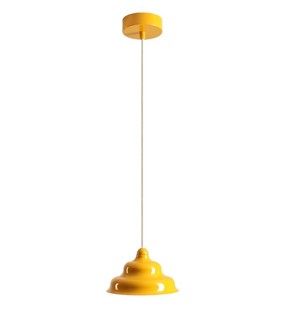 Wave Ø17 Jaune suspension De Artera - Wave est une suspension moderne au design rétro, ce qui en fait une lumière polyvalente qui s'intègre dans n'importe quelle maison.