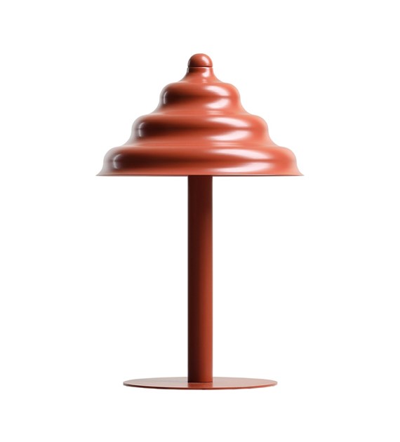 Wave 36cm Orange lampe de table De Artera - Wave est une lampe de table moderne au design rétro, ce qui en fait un luminaire polyvalent qui s'intègre dans n'importe quelle maison.