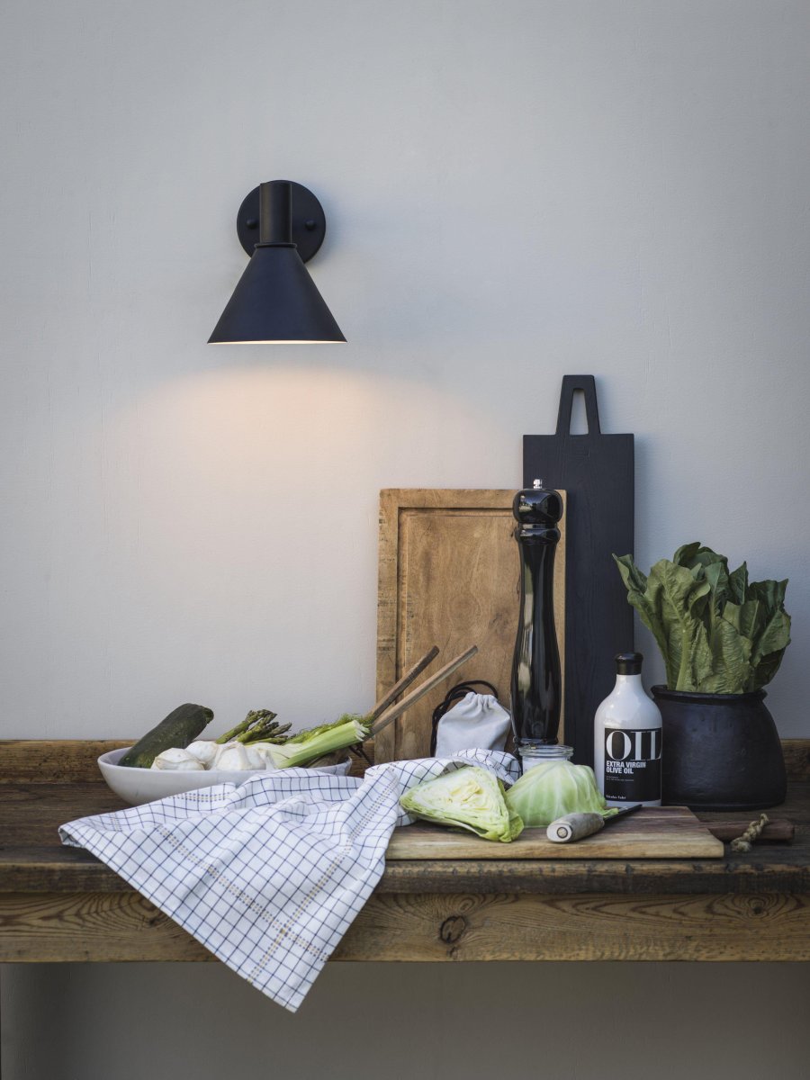 MiniTripp Noir lampe d’extérieur De PR Home - Avec douille E27, convient pour une utilisation avec des ampoules à incandescence conventionnelles et des sources lumineuses LED plus récentes, max.