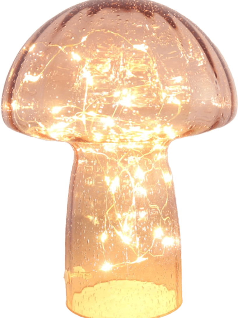 Svamp 23cm rose clair lampe de table De Pixie Design - Dot&eacute;e d'une minuterie et d'un variateur pratique &agrave; 5 niveaux pour un r&eacute;glage personnalis&eacute; de l'intensit&eacute; lumineuse, elle est id&eacute;ale pour &eacute;clairer vos activit&eacute;s comme pour cr&eacute;er une ambiance cosy en soir&eacute;e.