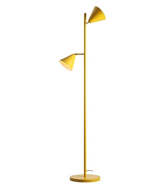 Form 2 Jaune lampadaire De Artera - Grâce à son design intemporel et à sa couleur subtile, il s'intègre parfaitement à différents styles d'intérieur tout en apportant une touche d'élégance et de modernité à la pièce.