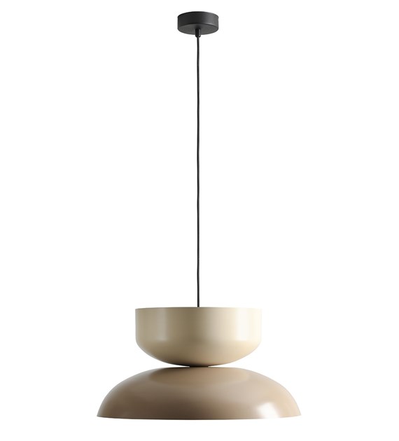 Elo Ø47 Beige/blanc crème suspension De Artera - Elle diffuse une lumière agréable et convient parfaitement à la table à manger, au salon ou à l'entrée.