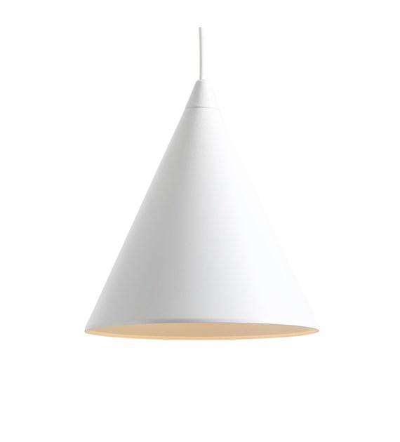 Form Ø24 Blanc suspension De Artera - La suspension Form est un élégant luminaire en métal blanc au design conique.